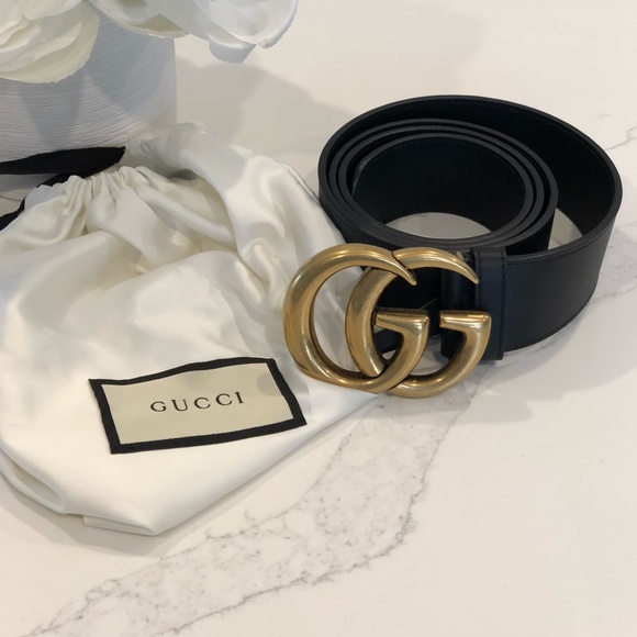 Gucci Accessories - Authentic GUCCI Double G Buckle Belt Leather